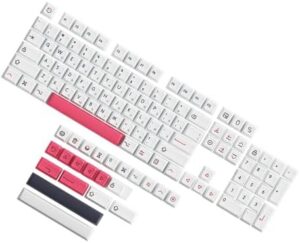 126Keys XDA Profile PBT Keycaps Personality Japanese Russian English Keyboards Keycaps for Mechanical Keyboards Caps Dye Sublimations Process