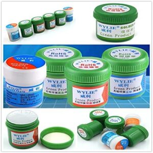 13 Pack UV Light Curing Solder Mask Ink BGA PCB Soldering Paste Welding Oil Flux Rosin Desoldering Wicks for Microsoldering Repair Soldering Full Set