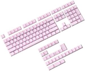 136 Key Keycap Set Side Glowing Side Backlit Characters for Mechanical Keyboard Night Typing Enhancement