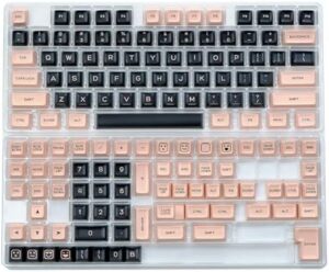 142Pieces Double Shot Injections Keycap Set 2 Tone for Mechanical Keyboards