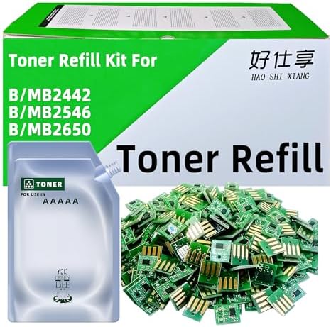 Toner Refill Kit for B241H00 Compatible High Yield Toner Refill ONLY for Lexmark B2442 MB2442 B2546 MB2546 B2650 MB2650 Series Laser Printers (Toner Refill Kit for B241H00-6000Pages)
