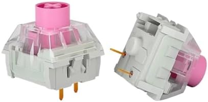 Silent Pink Switch Silent Brown Linear Tactile Switches for Mechanical Keyboard GK61 Switchs Hot Swap(70PCS)