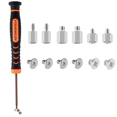 ASTARON M.2 SSD Screws Kit, Nvme M2 Screws Suitable for ASUS MSI Gigabyte NGFF Motherboard