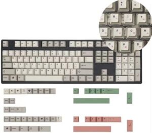 149 Key Backlight Keycaps Retro 9009 English/Korean/Japanese/Russian Keycap for Mechanical Keyboards Offering Durabiltiy