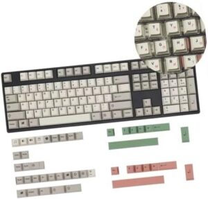 149 Key Retro Keycap Set English/Korean/Japanese/Russian for Mechanical Keyboards Improved Typing Efficiency