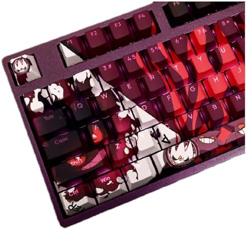 Computer keyborads PBT Dye Upgrade 108 Keycap Set Profile with Puller for Cherry Mx Gateron Kailh Switch Mechanical Keyboard Japanese Anime (1)