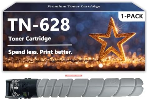 TN628 Toner Cartridges Compatible for Konica Minolta TN 628 AC79030 Toner for Bizhub 450i 550i 650i Printers, 1 Pack