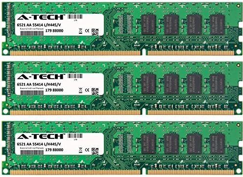 A-Tech 12GB KIT (3 x 4 GB) For Asus P6 Motherboard Series P6T P6T Deluxe V2 P6T Deluxe/OC Palm P6T SE P6TD Deluxe P6X58D Premium P6X58D-E P6X58-E WS (No. DIMM DDR3 NON-ECC PC3-10600 1333MHz RAM Memory