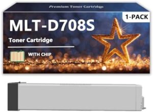MLT-D708S Toner Cartridges Compatible for Samsung MLT D708S Toner for Samsung Xpress K4250RX K4300LX K4350LX Printers, 1 Pack
