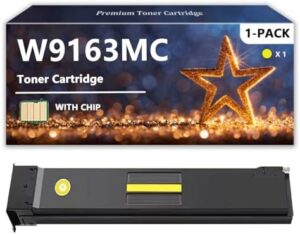 for HP W9160MC W9161MC W9163MC W9162MC Toner Cartridge, Quality Toner Cartridges for HP Color Laserjet Managed MFP E87740dn E87770dn E87740z E87770Z Printers, 1 Yellow