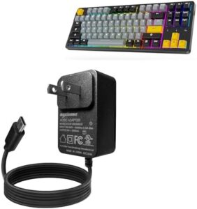 BoxWave Charger Compatible with ARZOPA K87 RGB Mechanical Gaming Keyboard – Wall Charger Direct (15W), Rapid Charge Your Device with Built-in 6ft Cable