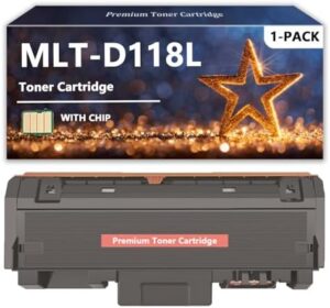 MLT-D118L Toner Cartridge Compatible for Samsung 118 118L MLT D118L Toner for Samsung Xpress M3015DW M3065FW Printers, 1 Pack