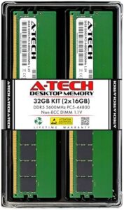 A-Tech 32GB Kit (2x16GB) RAM for ASUS ROG Maximus Z890 Apex, Z790 Apex Encore, Z790 Apex, Z690 Apex Motherboard | DDR5 5600MHz PC5-44800 DIMM 1.1V 288-Pin Non-ECC UDIMM Memory Upgrade