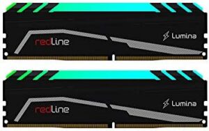 Mushkin Redline Lumina – DDR4 RGB Gaming DRAM – 32GB (2x16GB) UDIMM Memory Kit – 4133MHz (PC4-33000) CL-19 – 288-pin 1.4V Desktop RAM – XMP Ready – LED Heatsink – (MLA4C413KOOP16GX2)