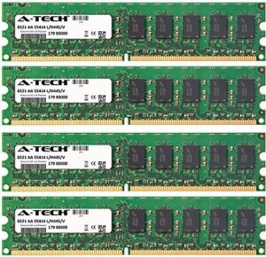 A-Tech 8GB KIT (4 x 2GB) for Asus M3 Motherboard Series M3A, M3A32-MVP Deluxe, M3A32-MVP Deluxe/WiFi-AP DDR2 ECC Unbuffered PC2-6400 800MHz Dual Rank Server RAM Memory