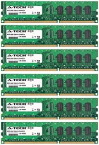 A-Tech 24GB KIT (6 x 4GB) for Dell Precision Workstation Series T3500 (Non-ECC). DIMM DDR3 Non-ECC PC3-10600 1333MHz RAM Memory.