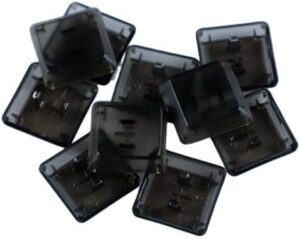 1U Standard Size Translucent Black Keycaps Perfectly for Gaming and Office Use on G813 G815 G913 Mechanical Keyboards