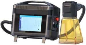 LYXCTECH Laser Marking Machine 30W(0.39mW) Portable Laser Engraving Machine Class 1 with Lens 70x70mm for Copper, Steel, Leather, Paper, Metal Without Battery