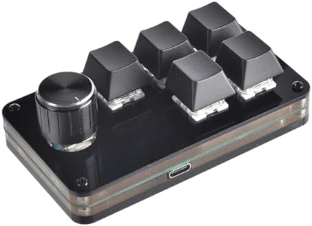 2/3/4/5 Key Macro Programmable Keyboard Mechanical Gaming Macro Keyboard 1 Knob KeyPad Hot Swap Gaming Keyboard