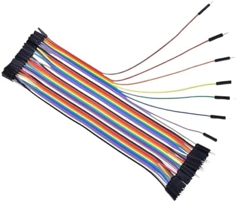 2.54mm40PIN 10/20/30CM Dupont Line Male to Male Female to Male Female to Female Jumper Dupont Wire Cable for Arduino DIY KIT(30CM (M-F))