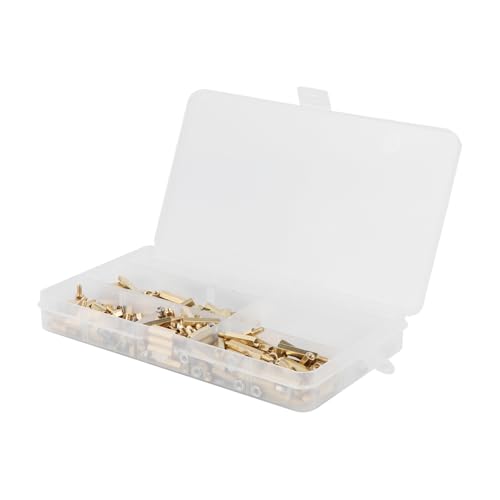 300pcs/set Copper Column Standoff Screw Nut Kit Bolt Screw Caps Assortment with Brass
