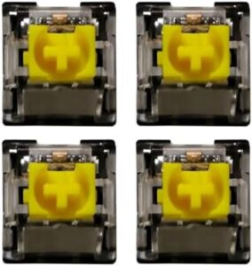 4Pcs RGBs Yellow Axises Switches for V3Pro Gaming Keyboards Crosses Shafts Switches for Mechanical Keyboards
