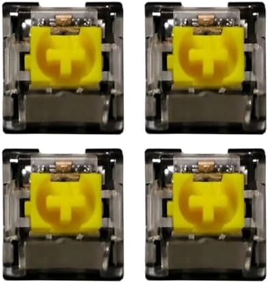 4Pcs RGBs Yellow Axises Switches for V3Pro Gaming Keyboards Crosses Shafts Switches for Mechanical Keyboards