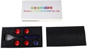 5 PCS Aluminum Mx Keycaps for Gaming Mechanical Keyboard Keycap Plating Gradient Color & Oxidation Keycap+Key Puller