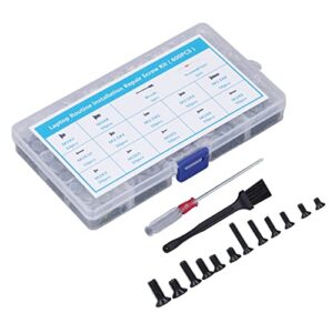 600Pcs Computer Screw Flat Head Carbon Steel M2 M2.5 M3 Screwdriver Tool Set Kit for Electronic Repair