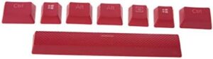 6.5U PBT Space Keyboard Keycap Dye Sublimation Key Compatible for Strafe Mechanical Keyboard (4 Color)
