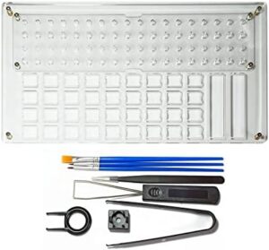 8PCS Lube Station 36 Holes Acrylic Removal Platform Keycaps Puller for MX Mechanical Keyboard Tool