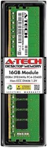 A-Tech 16GB RAM for ASUS ROG Rampage VI Apex Motherboard | DDR4 2933MHz PC4-23400 DIMM 1.2V 288-Pin Non-ECC UDIMM Memory Upgrade
