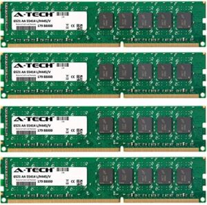 A-Tech 32GB KIT (4 x 8GB) for Asus P8 Motherboard Series P8B WS, P8B-C/SAS/4L, P8B-E/4L, P8B-M, P8B-MX, P8B-X, P8C WS DIMM DDR3 ECC Unbuffered PC3-10600 1333MHz Single Rank Server RAM Memory