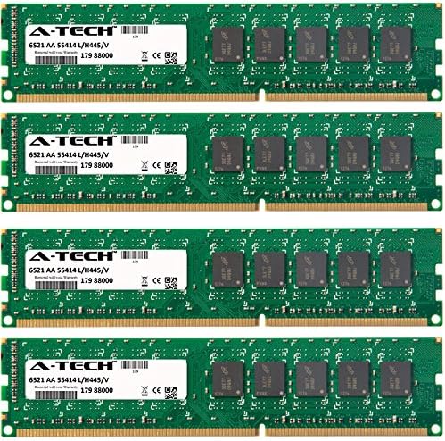 A-Tech 32GB KIT (4 x 8GB) for Asus P8 Motherboard Series P8B WS, P8B-C/SAS/4L, P8B-E/4L, P8B-M, P8B-MX, P8B-X, P8C WS DIMM DDR3 ECC Unbuffered PC3-10600 1333MHz Single Rank Server RAM Memory