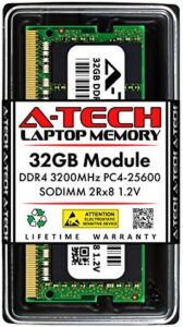 A-Tech 32GB RAM for MSI Katana GF66 12UCK, GF66 12UD, GF66 12UE, GF66 12UGS, GF66 12UGSK, GF76 11th Gen Intel, GF76 12UC, GF76 12UEK, GF76 12UGSK | DDR4 3200MHz PC4-25600 SODIMM Non-ECC Memory Upgrade