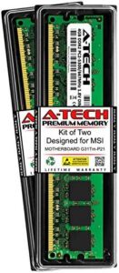 A-Tech 8GB (2 x 4GB) RAM for MSI Motherboard G31TM-P21 | DDR2 667MHz DIMM PC2-5300 240-Pin Non-ECC UDIMM Memory Upgrade Kit