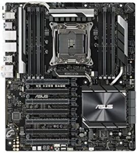 ASUS WS X299 SAGE LGA2066 DDR4 M.2 U.2 X299 CEB Motherboard for Intel Core X-Series Processors with Quad-GPU Support, DDR4 4200MHz, Dual M.2 & U.2 Support