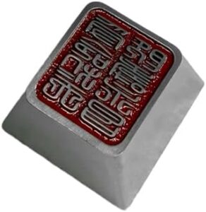 Alloy Keycap Original Height Scratch Metal Finish Keycap for Mechanical Keyboards Switches