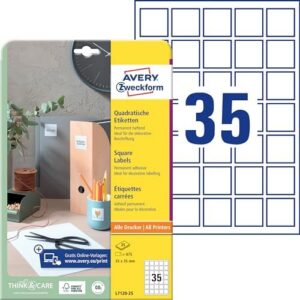 Avery Zweckform L7120-25 QR Code Labels 35 x 35 mm
