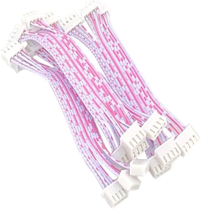 Bettomshin 10Pcs 4Pin 2.54mm Pitch Female to Female JST XH Adapter Cable 10cm Long