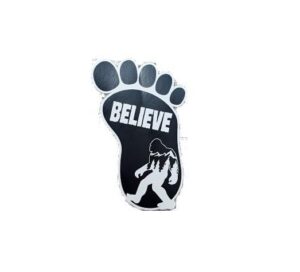 Bigfoot Foot Print Believe 4″ long | Bigfoot Yeti Vinyl Sticker | Cars Trucks Vans Walls Laptop | 2nd Amendment American enthusiasts Custom America Merica Flag | Presdent