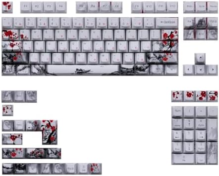 Blossom Keycaps Sublimations Mechanical Keyboards Keycap 128Keys OEM Profile for Switches Personalied