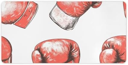 Boxer Boxing Gloves Desk Mouse Mat Laptop Pad Desktop Protector Non-Slip Keyboard Pads for Office Gamer