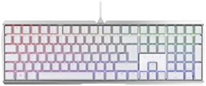 CHERRY MX BOARD 3.0 S, Wired Gaming Keyboard with RGB Backlight, German Layout (QWERTZ), MX BROWN Switches, White
