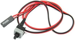 Computer Motherboard Power Cable Switch On/Off/Reset Button Replacement Computer Components 1M/2M/for 3M Length Computer Motherboard Power Cable Pc Reset Cable Computer Accessories
