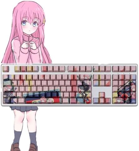 Computer keyborads PBT Dye Upgrade 108 Keycap Set Profile with Puller for Cherry Mx Gateron Kailh Switch Mechanical Keyboard Japanese Anime Series,High-end Key Cap，Limited (Azur Lane-XJ)