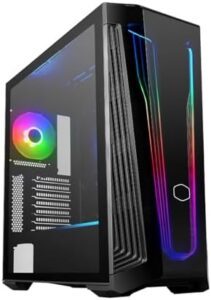 Cooler Master MasterBox 540 – ARGB ATX Gaming PC Case, Mid-Tower Chassis with Tempered Glass Side Panel, 1 x 120mm ARGB SickleFlow Fan, Multiple Airflow Configurations, ARGB Controller Included