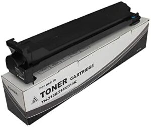 CoreParts Toner Cart TN-213K, 214K, 314K 460g – 25K Pages, A0D7135, A0D7132, A0D7131, COREPART (460g – 25K Pages KONICA MINOLTA Bizhub C200, 203, 253, 353)