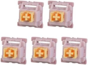Cream Yellow Peach Silents Line Switches Pre Lubed Tactiles 3Pin Paragraph Axises for Mechanical Keyboards