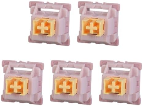 Cream Yellow Peach Silents Line Switches Pre Lubed Tactiles 3Pin Paragraph Axises for Mechanical Keyboards